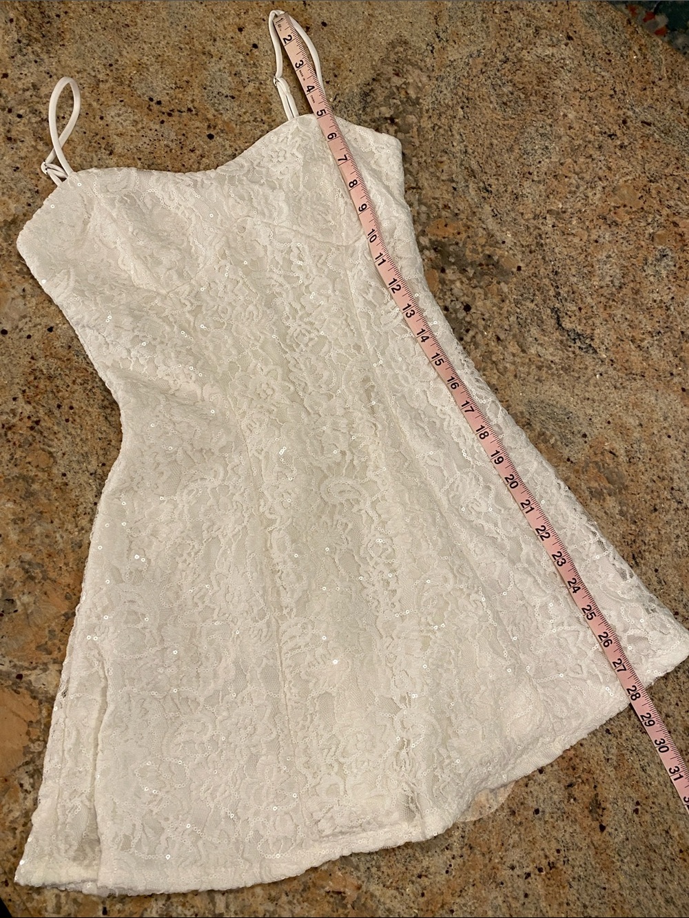 Windsor white A line sweet sensation white graduation dress medium m graduation - Picture 8 of 8